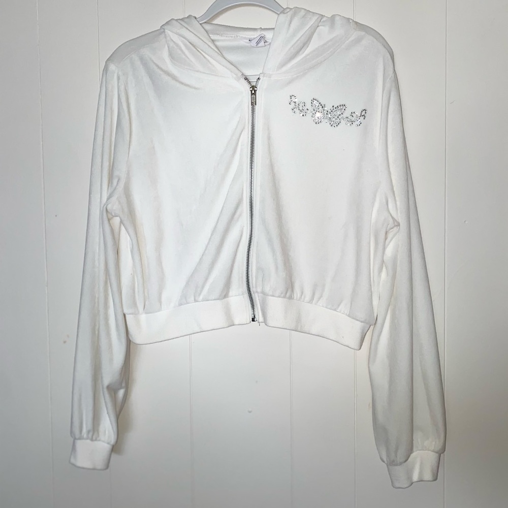 Y2K tracksuit set w/ butterfly design